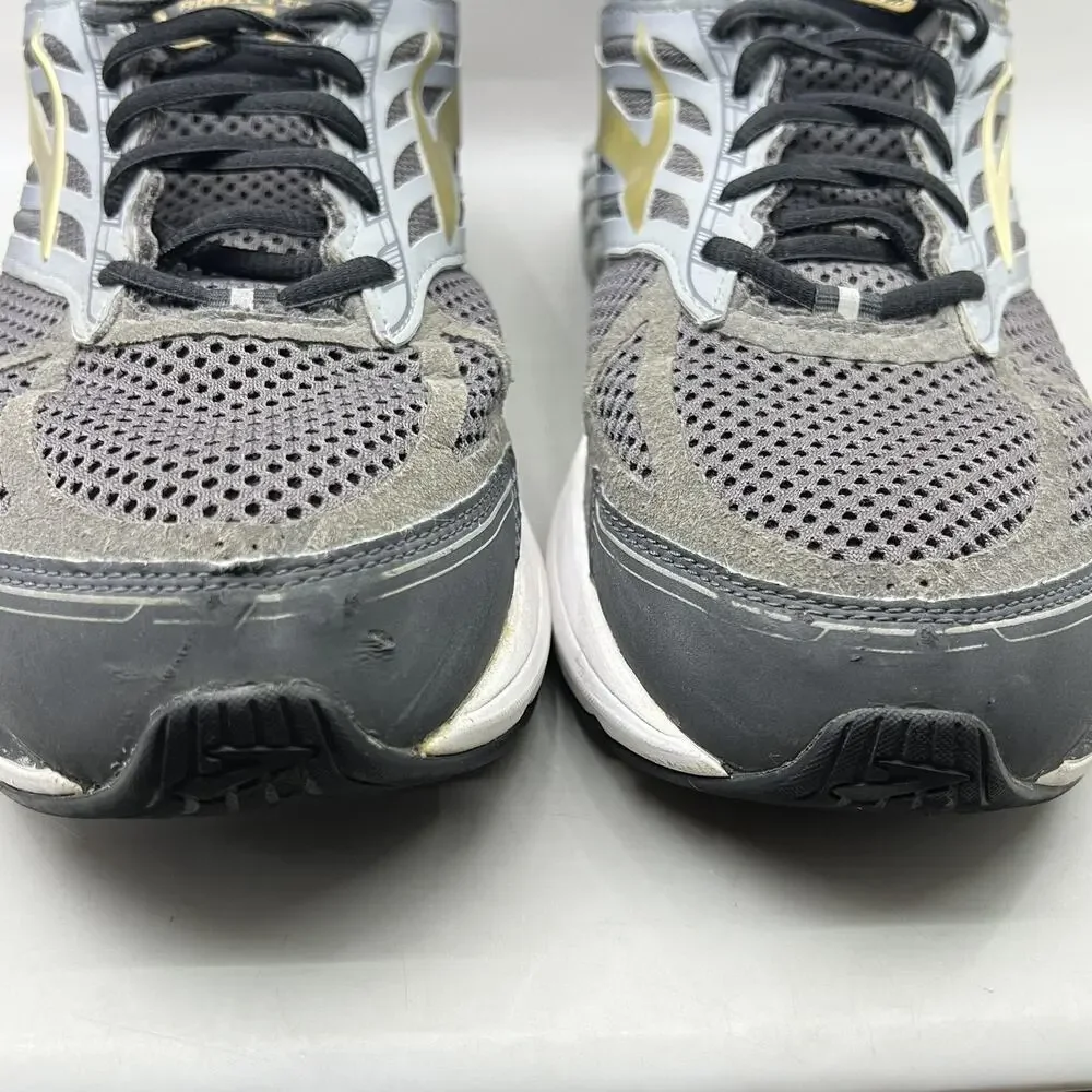 Brooks Addiction 13 Running Shoes Men Size 15 B Gray Black Mesh Comfort Sneakers